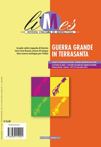 Limes. Rivista italiana di geopolitica (2023). Vol. 10: Guerra grande in Terra Santa  - Libro Gedi (Gruppo Editoriale) 2023 | Libraccio.it