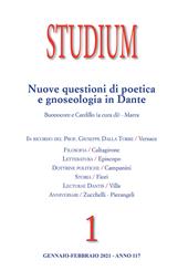 Studium (2021). Vol. 1: Nuove questioni di poetica e gnoseologia in Dante.