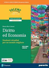 Diritto ed economia. Vol. unico. Con e-book. Con espansione online