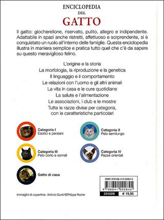 Enciclopedia del gatto. Tutte le razze riconosciute. Storia, curiosità, caratteristiche  - Libro De Vecchi 2011, Animali | Libraccio.it