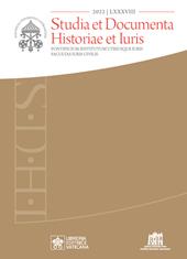 Studia et documenta historiae et iuris (2022). Vol. 88