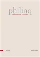 Philinq. Philosophical inquiries (2022). Vol. 1