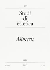 Studi di estetica (7-8). Mimesis