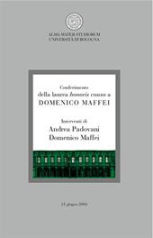 Conferimento della laurea honoris causa a Domenico Maffei