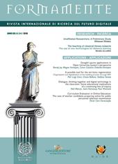 Formamente. Rivista internazionale sul futuro digitale. Ediz. inglese (2018). Vol. 3-4