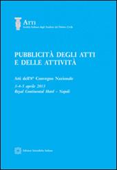 Pubblicità degli atti e delle attività