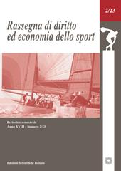 Rassegna di diritto ed economia dello sport (2023). Vol. 2
