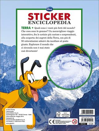 Terra. Sticker enciclopedia  - Libro Disney Libri 2015, Il meraviglioso mondo | Libraccio.it