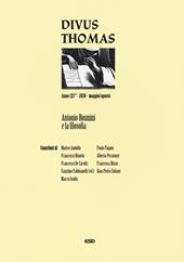 Divus Thomas (2020). Vol. 2: Antonio Rosmini e la filosofia.