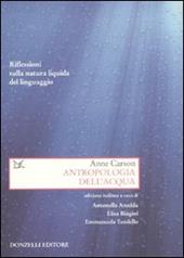 Antropologia dell'acqua. Riflessioni sulla natura liquida del linguaggio