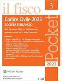 Codice civile 2023. Società e bilancio  - Libro Il Fisco 2023, Pocket | Libraccio.it