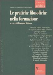 Adultità. Vol. 27: Le pratiche filosofiche nella formazione