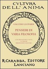 Pensieri di varia filosofia