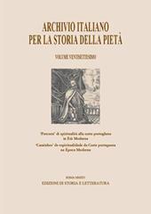 Archivio italiano per la storia della pietà. Vol. 27