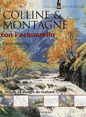 Colline & montagne con l'acquarello