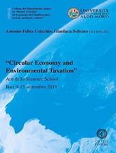 «Circular Economy and environmental taxation». Atti della Summer School (Bari 9-15 settembre 2019)