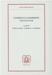 Lucrezio e la modernità. I secoli XV-XVII