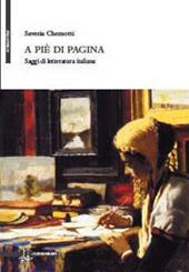 A piè di pagina. Saggi di letteratura italiana