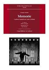 Memorie. Copione teatrale da Carlo Goldoni