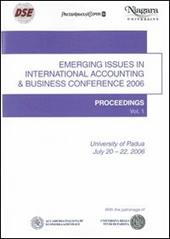 Emerging issues in international accounting & business conference 2006