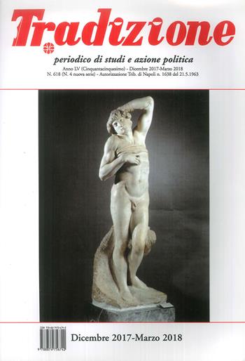 Tradizione (2018). Vol. 618: Dicembre 2017-marzo 2018.  - Libro Tabula Fati 2018 | Libraccio.it