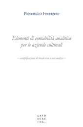 Elementi di contabilità analitica per le aziende culturali