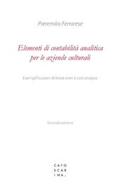 Elementi di contabilità analitica per le aziende culturali