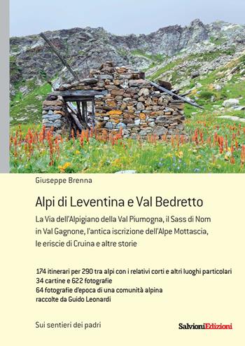 Alpi di Leventina e Bedretto - Giuseppe Brenna - Libro Salvioni 2022 | Libraccio.it