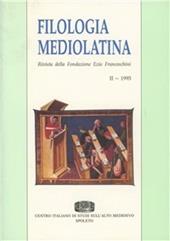 Filologia mediolatina. Vol. 2