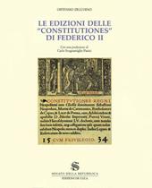 Le edizioni delle «Constitutiones» di Federico II