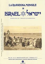 La rassegna mensile di Israel (2017). Vol. 83: Maggio-agosto 2017