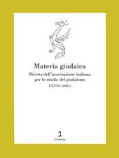Materia giudaica. Rivista dell'Associazione italiana per lo studio del giudaismo (2021). Vol. 26/2