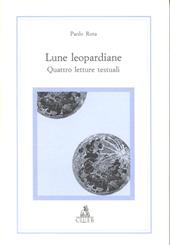 Lune leopardiane. Quattro letture testuali