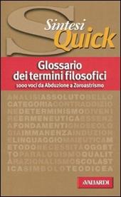 Glossario dei termini filosofici