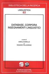 Database, corpora insegnamenti linguistici