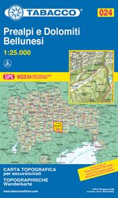 Prealpi e Dolomiti bellunesi 1:25.000