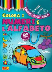 Colora i numeri e l'alfabeto