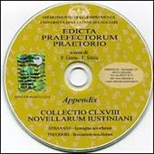 Edicta praefectorum praetorio. Ediz. italiana, latina e greca. CD-ROM