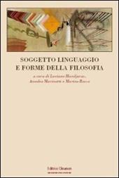 Soggetto, linguaggio e forme della filosofia