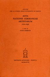 Acta nationis Germanicae artistarum (1616-1636)