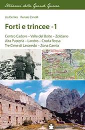 Forti e trincee. Vol. 1: Centro Cadore. Valle del Boite. Zoldano. Alta Pusteria. Landro. Croda Rossa. Tre cime di Lavaredo. Zona Carnia.