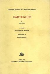 Carteggio. Vol. 2: 1919-1964