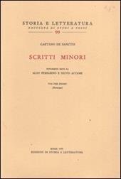 Scritti minori. Vol. 1