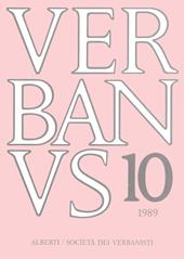 Verbanus. Rassegna per la cultura, l'arte, la storia del lago. Vol. 10