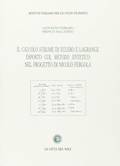 Il calcolo sublime di Eulero e Lagrange esposto col metodo sintetico nel progetto di Nicolò Fergola