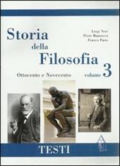 Storia della filosofia. Antologia. Vol. 3