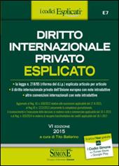 Diritto internazionale privato esplicato