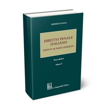 Diritto penale italiano. Appunti di parte generale. Vol. 2 - Marcello Gallo - Libro Giappichelli 2021 | Libraccio.it