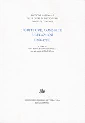 Scritture, consulte e relazioni (1766-1770)