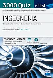 EdiTEST. Ingegneria. 3000 quiz. Ampia raccolta di quesiti tratti da prove reali e 10 simulazioni d'esame per la preparazione ai test di accesso